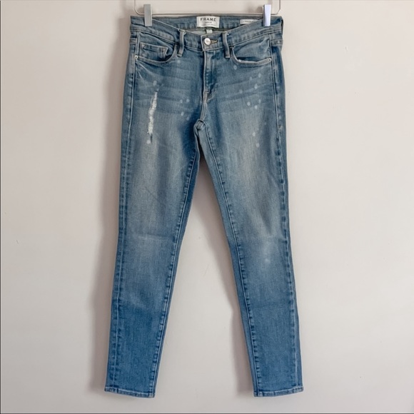 NEW Frame Le Skinny de Jeanne Denim - Picture 8 of 8